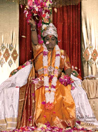 ammachi at devi bhava